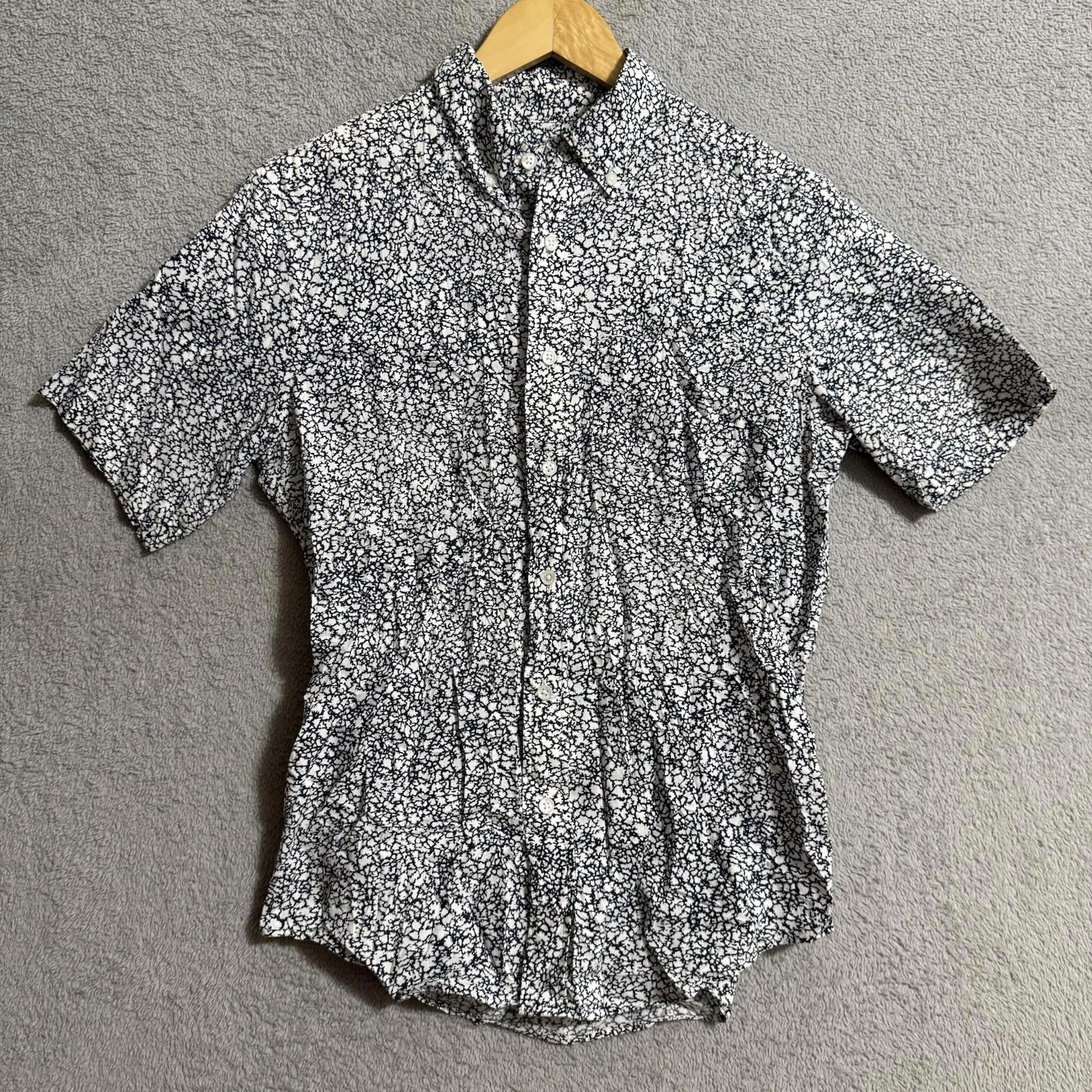 Club Monaco Slim Fit Floral Print Shirt Xs Men’s